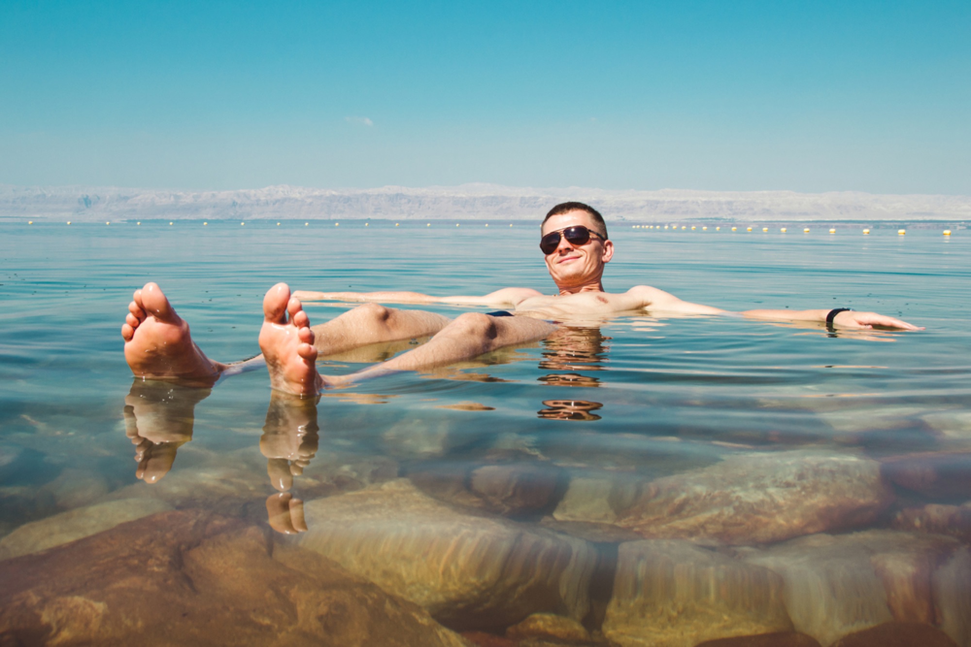 Float in the Dead Sea, Israel