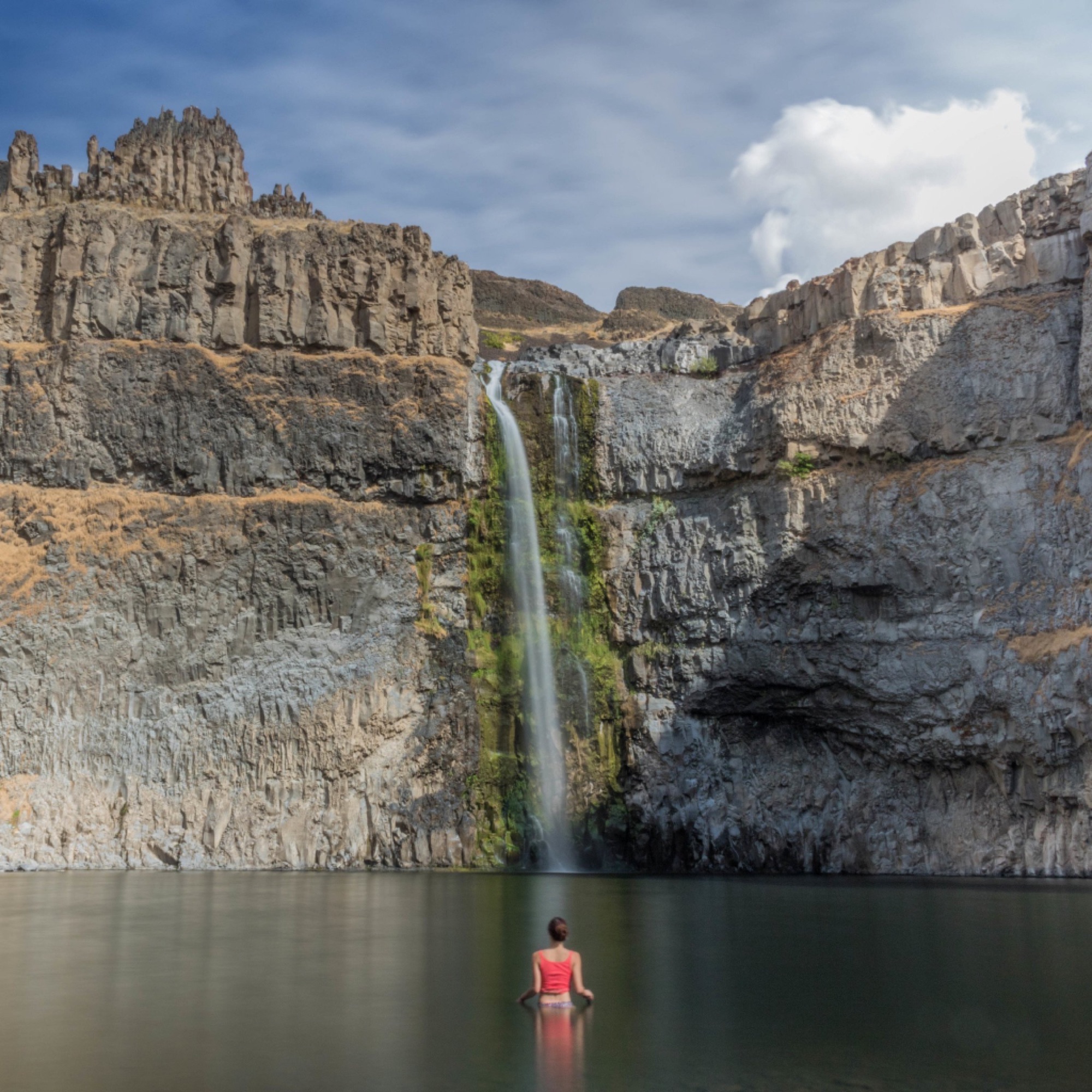 Palouse Falls From The Bottom