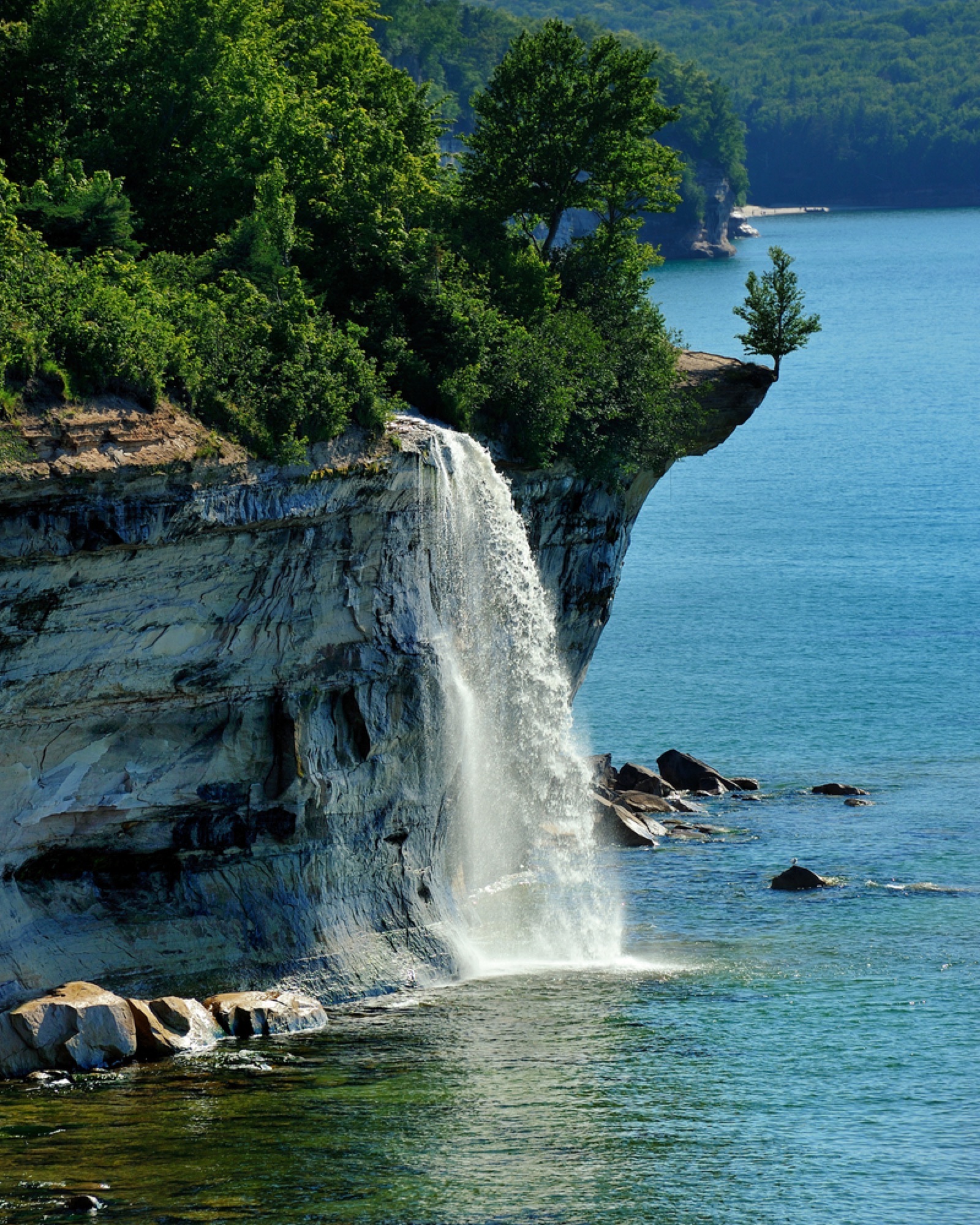 Spray Falls, Pictured Rocks National Lakeshore, Michigan
