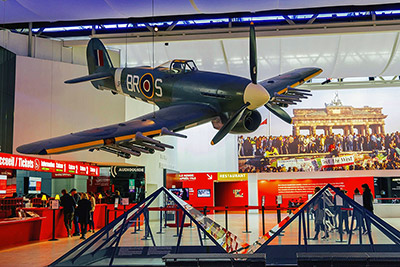 spitfire in caen memorial arena
