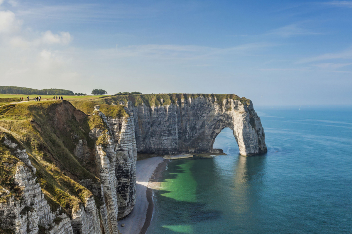 coastline near etretat france