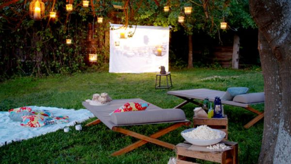 Build an outdoor movie theater