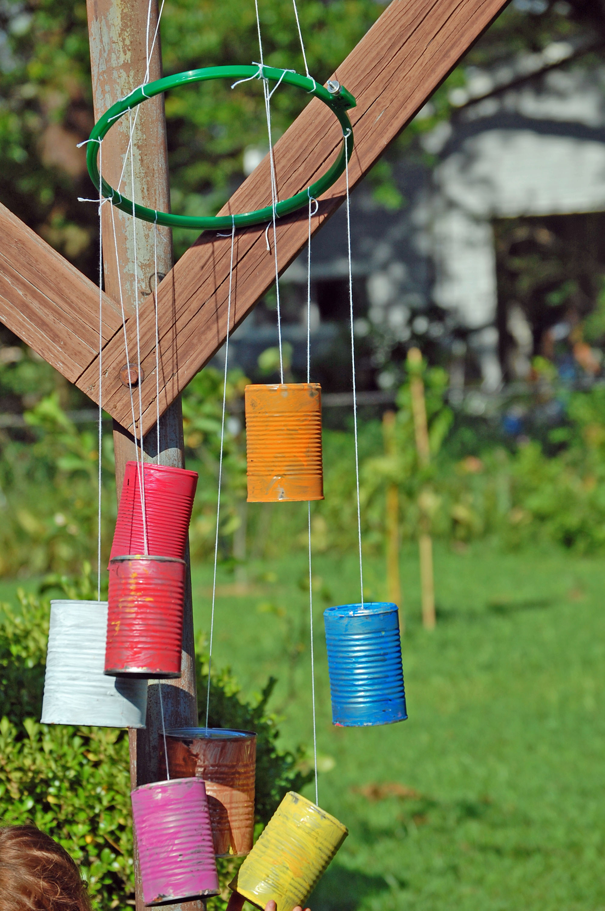 Tin can wind chime
